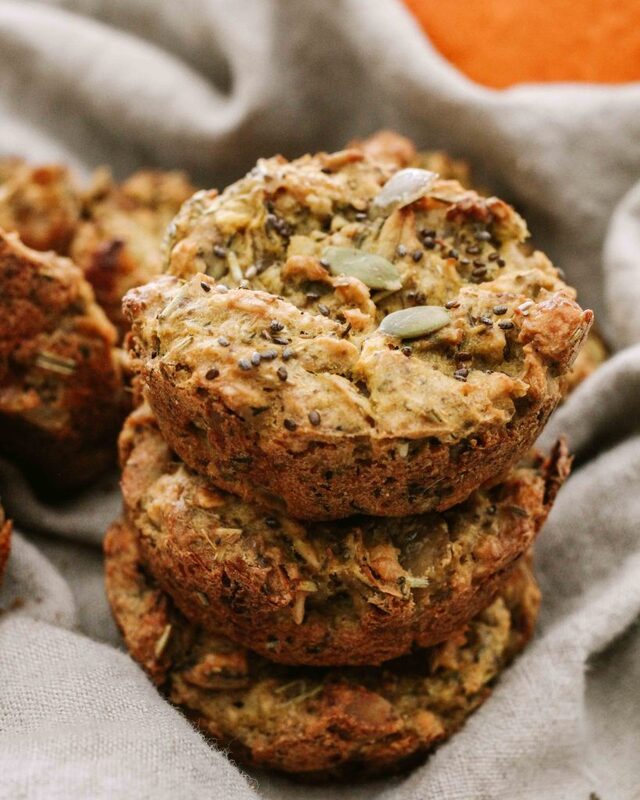 Muffins salés à la courge et aux fines herbes
